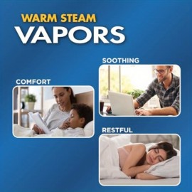Vaporizador de Vapor TheraCare - Sem Filtro Necessário, Operação Ultra-Silenciosa e Aquecedor Portátil para Pequenos Ambientes, Quartos, Escritórios - Alívio Rápido da Congestão, Relaxamento com Proteção contra Superaquecimento - Ideal para Resfriado, Tos