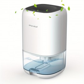 Desumidificador para Casa com Luz Noturna de 7 Cores, Função Automática de Desligamento e Secagem Inteligente, Adequado para Banheiros, RVs e Guarda-Roupas, Plugue Americano 110V-130V, Sem Bateria Necessária