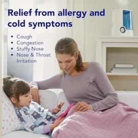 Humidificador de Vicks para Quarto e Casa - Humidificador de Ar Grande com Fragrância, Vaporizador de Vapor para Tosse, Congestão, Alergias, Ar Seco VapoSteam Compatível, Não É Necessário Eletricidade, Humidificador para Quarto, Estética Moderna, Exterior