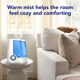 Humidificador de Vicks para Quarto e Casa - Humidificador de Ar Grande com Fragrância, Vaporizador de Vapor para Tosse, Congestão, Alergias, Ar Seco VapoSteam Compatível, Não É Necessário Eletricidade, Humidificador para Quarto, Estética Moderna, Exterior