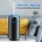Humidificador de carro portátil com óleos essenciais, pequeno difusor com luz noturna e desligamento automático, para uso em carro e em casa, quarto de bebé, tecnologia de ondas de som Humidificador de névoa fria (Preto)