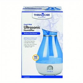 Umidificador ultrassônico de névoa fria TheraCare para quartos de tamanho médio, sem necessidade de filtro, azul