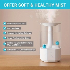 Limpeza do humidificador com bola de luta contra o mofo e bactérias com limpeza do humidificador previne a formação de água dura elimina o pó branco remove odo para todos os humidificadores e tanques de peixes