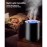 Humidificador Portátil Pequeno, 50.72oz Humidificadores Pequenos para Berçário, 1800mAh USB Humidificadores Portáteis Pessoais Mini para Viagem, Escritório, Carro, Casa, Desligamento Automático, 3 Modos de Névoa, Super Silencioso, Preto