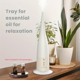 Umidificador Ultrassônico de Névoa Fria de Posição Alta para Quarto, Sala Grande, Tanque de 0,8 Galões, Névoa Fria Silenciosa com Controle de 3 Velocidades, Toque Remoto, Desligamento Automático para Segurança, Silêncio Sussurrado, Branco