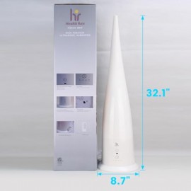 Umidificador Ultrassônico de Névoa Fria de Posição Alta para Quarto, Sala Grande, Tanque de 0,8 Galões, Névoa Fria Silenciosa com Controle de 3 Velocidades, Toque Remoto, Desligamento Automático para Segurança, Silêncio Sussurrado, Branco