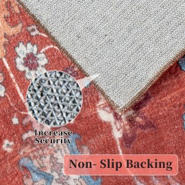 Tapete Retro, Tapete de Sala de Estar Bohemian, Tapete de Estilo Étnico, Forte Absorção de Água, Resistente à Sujeira, Sem Perda de Fibras, Decoração de Férias, Adequado para Quarto, Hotel, Homestay, Restaurante, Sala de Estar, Presente, Casa