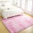 Tapete Macio e Fofo de Pelúcia com Estampa Tie Dye para Quarto Sala de Estar Decoração da Casa, Tapete de Pelúcia Colorido, Rosa, 1.52m x 2.44m