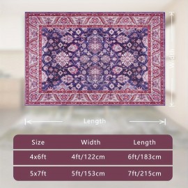 Tapete Macio, Estilo Boho, Lavável à Máquina, Ideal para Sala de Estar, Quarto, Escritório em Casa, Sala de Jogos e Cozinha, Decoração Residencial