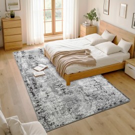 Tapete, Lavável à Máquina, Tapete de Pile Curto Não Perdente, Tapete Tribal Bohemiano para Cozinha, Tapete Tradicional Vintage, Adequado para Sala de Estar, Quarto, Escritório e Entrada da Porta da Frente, Presente, Decoração de Casa.