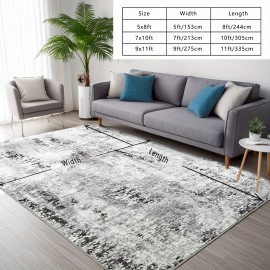 Tapete, Lavável à Máquina, Tapete de Pile Curto Não Perdente, Tapete Tribal Bohemiano para Cozinha, Tapete Tradicional Vintage, Adequado para Sala de Estar, Quarto, Escritório e Entrada da Porta da Frente, Presente, Decoração de Casa.