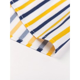 Camisa de botão de manga comprida com estampa azul e branca para homem - Elegante e casual, mistura de poliéster macio, fácil de cuidar (lavar à mão ou limpeza a seco), gola clássica, perfeita para negócios ou ocasiões sociais