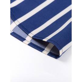Camisa de botão de manga comprida com estampa azul e branca para homem - Elegante e casual, mistura de poliéster macio, fácil de cuidar (lavar à mão ou limpeza a seco), gola clássica, perfeita para negócios ou ocasiões sociais