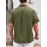 Camisa Guayabera de Linho Leve para Homens [Tecido Respirável] - Manga Curta com Botões, Roupa de Praia de Verão Respirável com Bolsos no Peito, Design Elegante de Cor Sólida para Ocasiões Casuais ou Formais