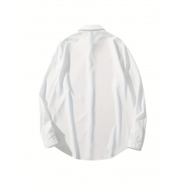 Moda Masculina Estampa Casual Estilo Cruz Combinado Estampa Casual Festa Noite Diária Festival Quatro Estações Lapela Manga Longa Roupa Exterior Tops Camisa