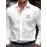 Moda Masculina Estampa Casual Estilo Cruz Combinado Estampa Casual Festa Noite Diária Festival Quatro Estações Lapela Manga Longa Roupa Exterior Tops Camisa