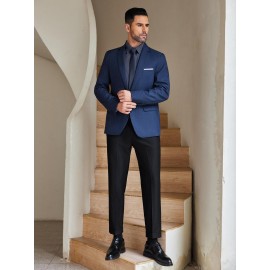 Camisas de vestir para homem sem rugas, com botões de manga comprida, formal e de negócios.