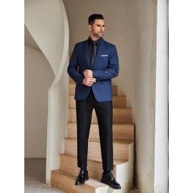 Camisas de vestir para homem sem rugas, com botões de manga comprida, formal e de negócios.