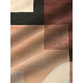 Camisa de manga curta com padrão geométrico vintage para homem, com estampa de verão casual leve e respirável para a praia, com impressão estrangeira.