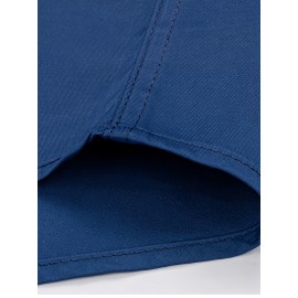 Camisa clássica masculina slim fit - Tecido elástico, manga comprida, botão, azul claro, lavável na máquina, eventos de negócios e sociais, roupas para eventos sociais | Camisa moderna | Camisa de tecido elástico