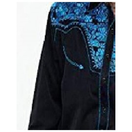 Camisa de manga comprida com colar