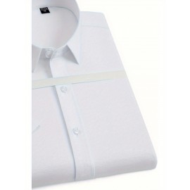 A camisa de manga curta de fibra de bambu elástica nova de verão é uma camada interna versátil para homens.