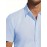 Camisa Masculina de Verão Slim Fit com Lapela e Botões - Manga Curta, Cor Sólida, Leve e Casual para Uso Semi-Formal, Fácil Cuidado (Lavagem à Mão ou Limpeza a Seco), Tecido Sofisticado, Material Respirável, Design Frontal com Botões, Roupa para Clima Que