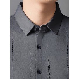 Camisa Masculina de Manga Curta JOSFOND - Poliéster Leve e Respirável, Corte Solto com Gola Quadrada e Estampa Animal, Design de Botões para Escritório e Casual, Tecido Suave