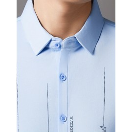 Camisa Masculina de Manga Curta JOSFOND - Poliéster Leve e Respirável, Corte Solto com Gola Quadrada e Estampa Animal, Design de Botões para Escritório e Casual, Tecido Suave