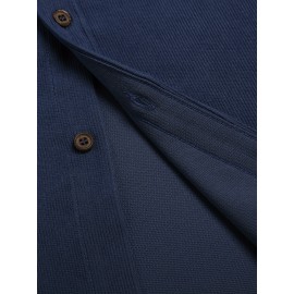 ELESOL Camisa Masculina Casual Com Botões, Blusa De Tecido Cotelê, Outono Inverno Verde Do Exército