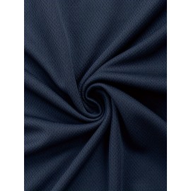 Conjunto de 6 Camisetas Esportivas Masculinas de Manga Longa Absorventes de Umidade - respiráveis, de secagem rápida, tecido de poliéster ligeiramente elástico - camiseta de cor sólida para esportes, fitness casual e vestuário casual