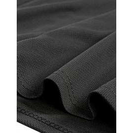 Conjunto de 6 Camisetas Esportivas Masculinas de Manga Longa Absorventes de Umidade - respiráveis, de secagem rápida, tecido de poliéster ligeiramente elástico - camiseta de cor sólida para esportes, fitness casual e vestuário casual
