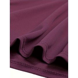 Conjunto de 6 Camisetas Esportivas Masculinas de Manga Longa Absorventes de Umidade - respiráveis, de secagem rápida, tecido de poliéster ligeiramente elástico - camiseta de cor sólida para esportes, fitness casual e vestuário casual
