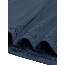 Conjunto de 6 Camisetas Esportivas Masculinas de Manga Longa Absorventes de Umidade - respiráveis, de secagem rápida, tecido de poliéster ligeiramente elástico - camiseta de cor sólida para esportes, fitness casual e vestuário casual