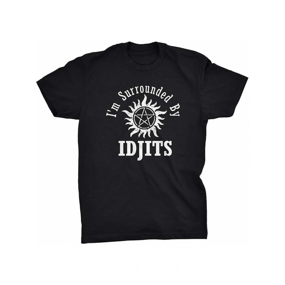T-shirt com estampa de Supernatural Idjits, de Robert Singer, divertida e vintage, presente para homens e mulheres