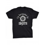 T-shirt com estampa de Supernatural Idjits, de Robert Singer, divertida e vintage, presente para homens e mulheres