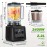 Liquidificador Profissional PRASKY, Liquidificador de Smoothies, 2 Recipientes de 75oz, Combo Liquidificador e Moedor 25000RPM Potente Liquidificador de Cozinha, Para Grãos de Café, Pimenta Seca, Trituração de Gelo, Suco, Liquidificador de Mesa