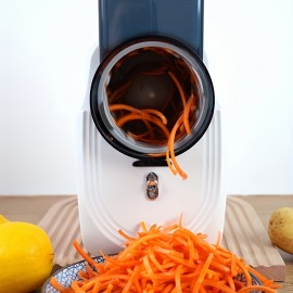 Carregador USB, Cortador de Legumes Multifuncional Elétrico, Utensílio de Cozinha Doméstica, Picador Sem Mãos, Ralador e Fatiador com 3 Lâminas Substituíveis, Presente Ideal para Entusiastas da Culinária