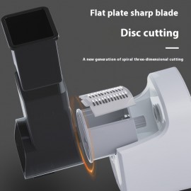 Carregador USB, Cortador de Legumes Multifuncional Elétrico, Utensílio de Cozinha Doméstica, Picador Sem Mãos, Ralador e Fatiador com 3 Lâminas Substituíveis, Presente Ideal para Entusiastas da Culinária