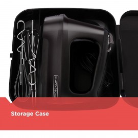 MX3200B Liquidificador de mão de 6 velocidades com Turbo Boost, preto