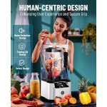WantJoin Liquidificador de Alta Resistência 2200W - Ultra-Silencioso de Grau Comercial com Caixa de Som, Display Digital & Controles de Mistura - Ideal para Smoothies & Uso em Restaurantes - Plugue dos EUA, Liquidificadores para Cozinha