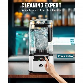WantJoin Liquidificador de Alta Resistência 2200W - Ultra-Silencioso de Grau Comercial com Caixa de Som, Display Digital & Controles de Mistura - Ideal para Smoothies & Uso em Restaurantes - Plugue dos EUA, Liquidificadores para Cozinha
