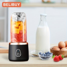 1pc Liquidificador Portátil Multifuncional Com Copos Duplos, Espremedor Doméstico, Fazendo Suco De Vegetais DIY, Suco De Água, Smoothie, Milkshake, Copo De Suco De Carregamento USB, Espremedor Multifuncional Para Cozinha Doméstica
