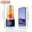 1pc Liquidificador Portátil Multifuncional Com Copos Duplos, Espremedor Doméstico, Fazendo Suco De Vegetais DIY, Suco De Água, Smoothie, Milkshake, Copo De Suco De Carregamento USB, Espremedor Multifuncional Para Cozinha Doméstica