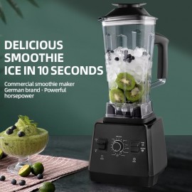 Liquidificador de Bancada Profissional, Capacidade de 70oz para Smoothies e Frutas, Trituração de Gelo, Cor Especiaria-Preto