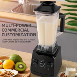 Liquidificador de Bancada Profissional, Capacidade de 70oz para Smoothies e Frutas, Trituração de Gelo, Cor Especiaria-Preto