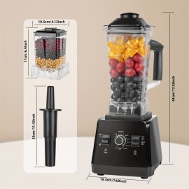Liquidificador de Bancada Profissional, Capacidade de 70oz para Smoothies e Frutas, Trituração de Gelo, Cor Especiaria-Preto