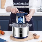 Processador de Alimentos 1,32 gal, Misturador de Recheios e Temperos, Moedor de Legumes, Puro de Alho, Triturador de Carne Complementar e Batedeira Multifuncional para Massa - Ideal para Carnes, Vegetais e Mais