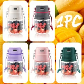 Liquidificador Portátil, Liquidificador Pessoal para Shakes e Smoothies com Copo de 27oz, Tampa e Alça de Ombro, Recarregável por USB, Peças Seguras para Lava-Louças, Suco Prasky para Ginásio/Viagem/Cozinha, Presentes de Ação de Graças, Presente