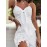 Vestido elegante com renda e decote nas costas, com laço na frente - Vestido midi sem mangas de corte justo para mulheres, branco, perfeito para o verão, vestuário de ocasião, vestido com bainha de renda, moda sem mangas, tecido de qualidade